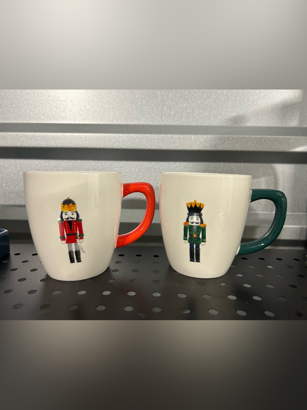 Rae Dunn Happy Holidays Nutcracker Mug Set
